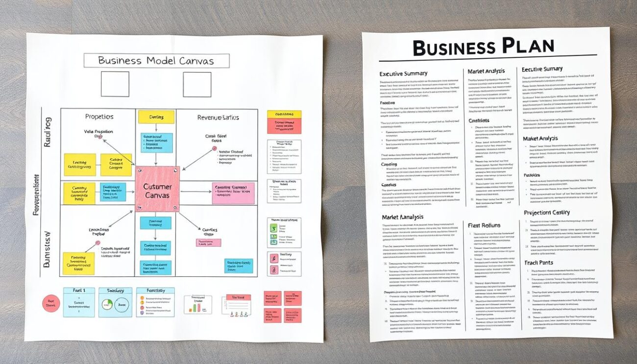 business model canvas vs business plan